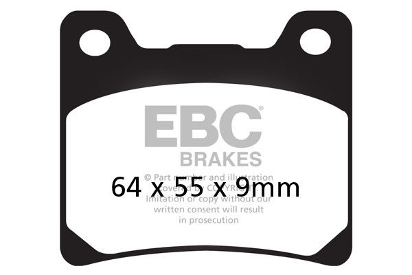 Klocki hamulcowe EBC EPFA088HH Extreme Pro (kpl. na 1 tarcze)