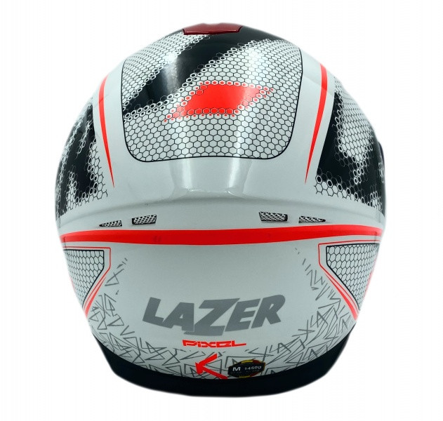 Kask Motocyklowy LAZER VERTIGO EVO Pixel Light (kol. Biały - Czerwony)