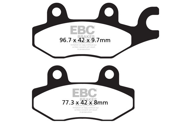 EBC Brakes Klocki hamulcowe EBC FA165/2TT (kpl. na 1 tarcze)