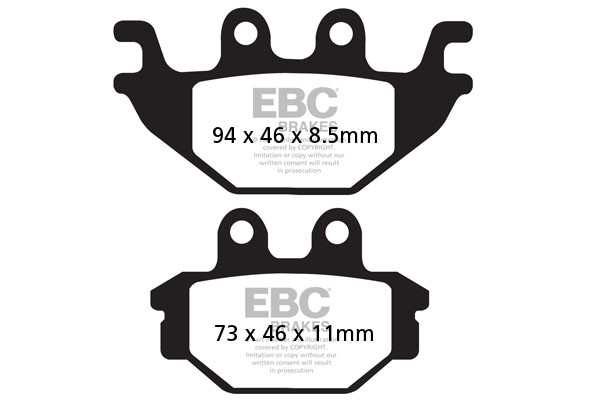 EBC Brakes Klocki hamulcowe EBC SFAC377 skuterowe karbonowe (kpl. na 1 tarcze)