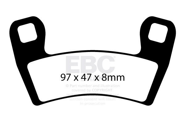 EBC Brakes Klocki hamulcowe EBC SXR657HH Side By Side Race Formula (kpl. na 1 tarcze)