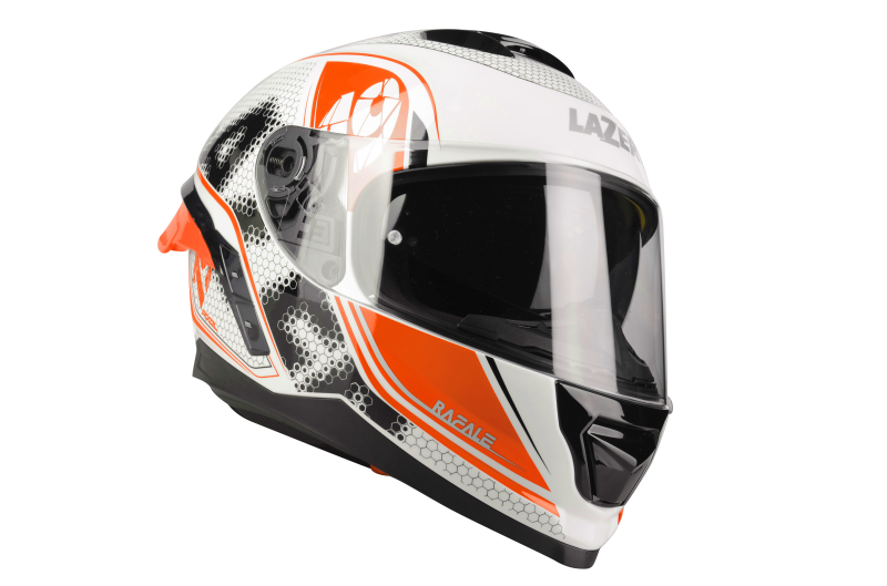 Kask Motocyklowy LAZER RAFALE SR Pixel (kol. Biały - Czarny - Czerwony)