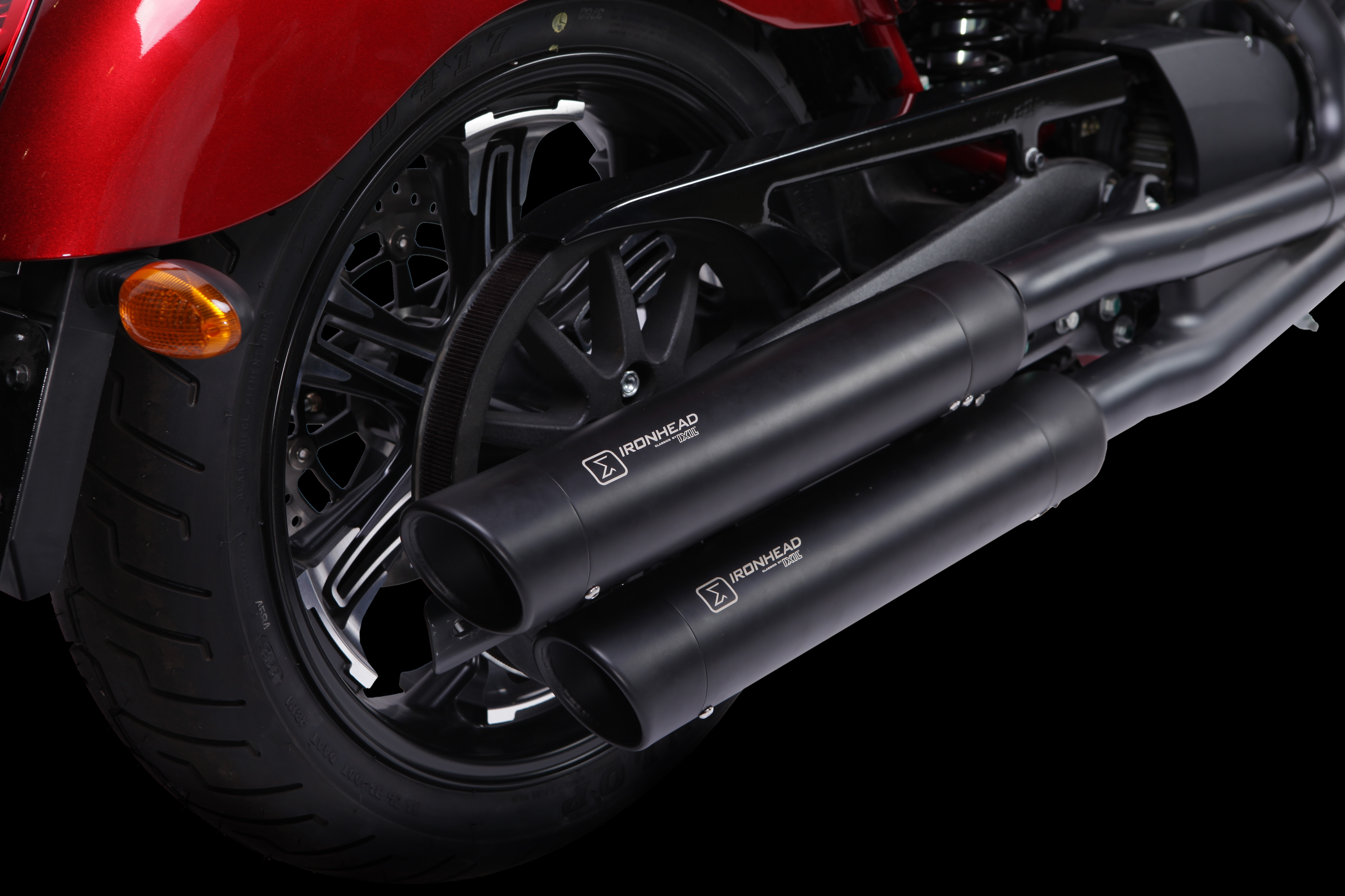 IRONHEAD END CAPS typ CAP (długość: Ø 88 mm., materiał: Inox AISI304, kolor: Black painted) SLASHED END CAP (BLACK)