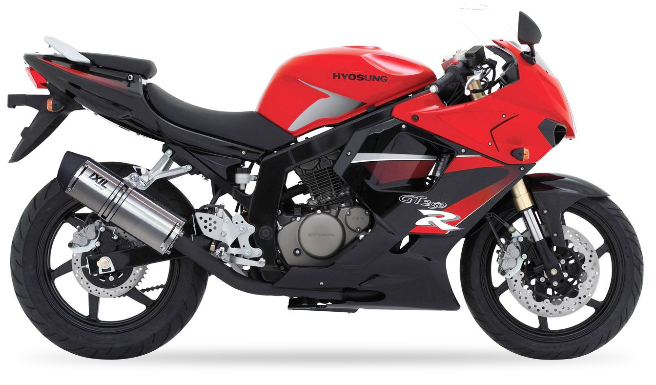 Tłumik IXIL HYOSUNG GT 250 COMET typ SOVE (waga: 3000g, długość: 423 mm., materiał: Inox AISI304, kolor: Black painted) BOLT ON