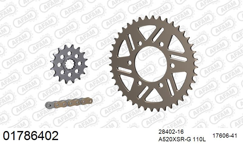 Zestaw napędowy AFAM do KAWASAKI Ninja ZX 9 R C1,C2,E1,E2, Ninja ZX 9 R F1,F2,F3