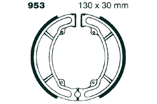 Szczęki hamulcowe EBC 953 (1 kpl.)