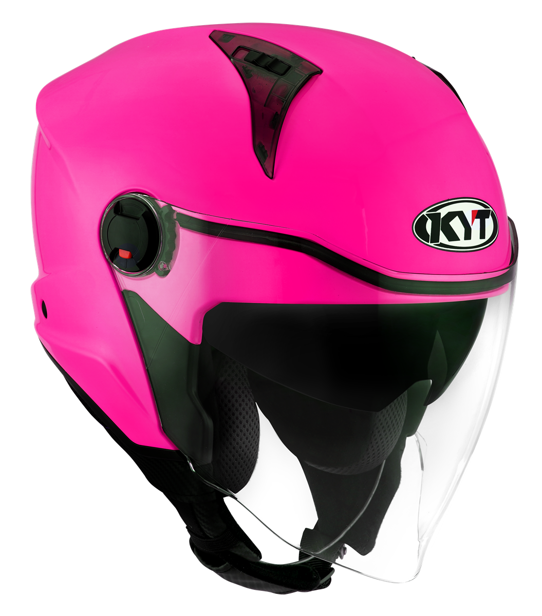 Kask Motocyklowy KYT D-CITY połysk fuxia fluo ECE/ONU 22-06