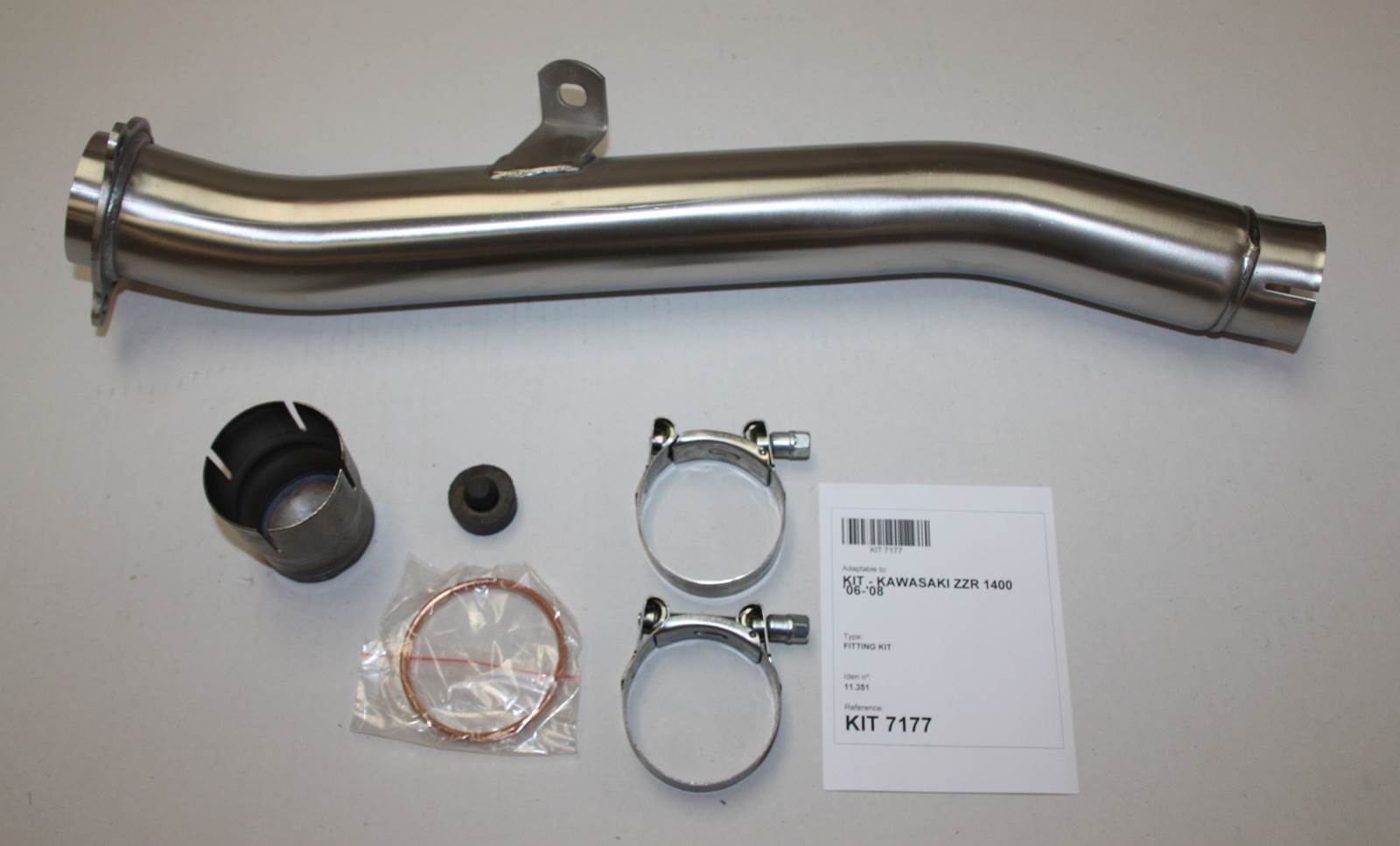 Tłumik IXIL KAWASAKI ZZR 1400 06-07 (ZXT40A ZXT40C) typ SOVE (waga: 3000g, długość: 423 mm., materiał: Inox AISI304, kolor: Blac