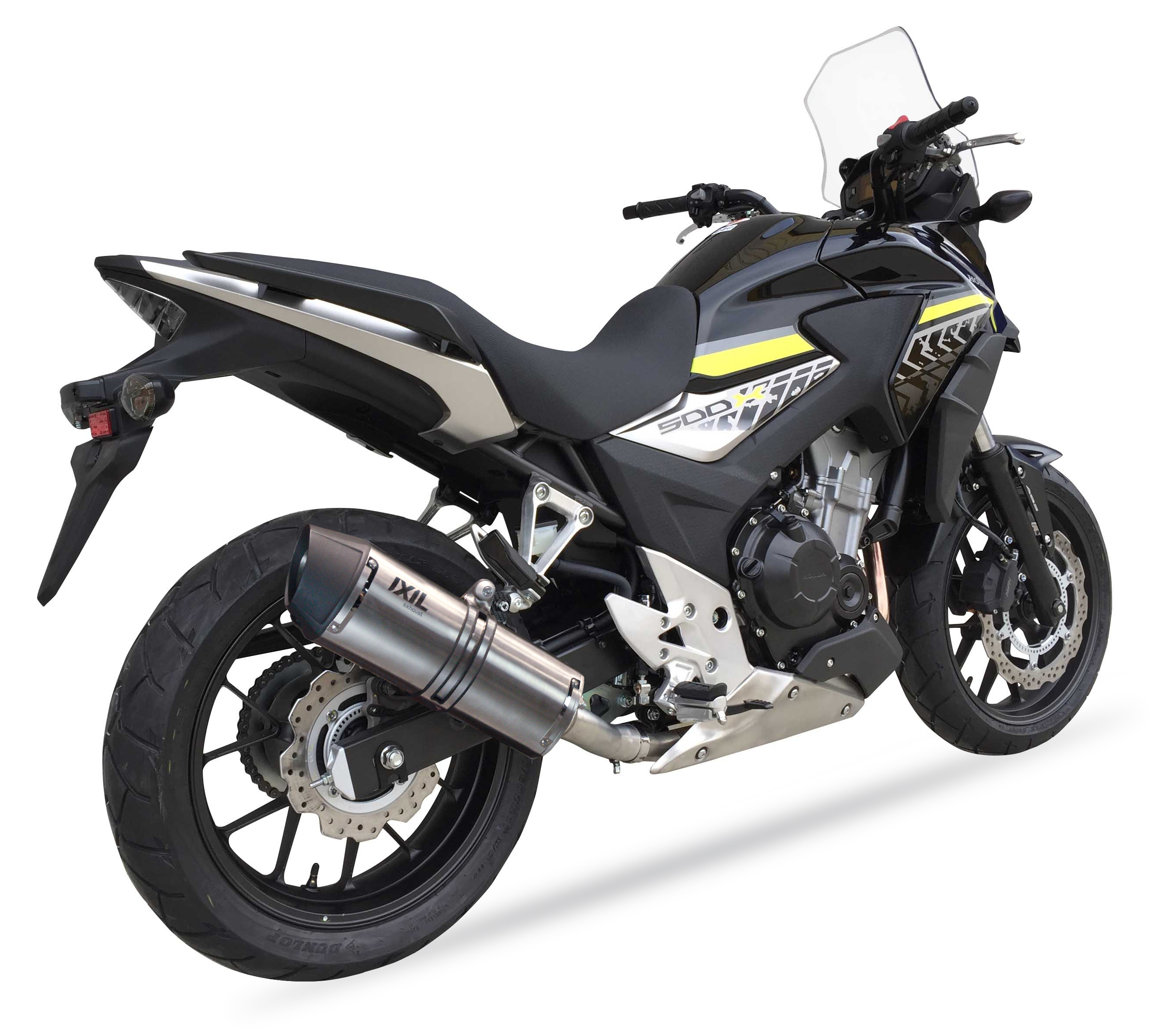 Tłumik IXIL HONDA CB 500 X 17-18 (PC59) typ SOVE (waga: 3000g, długość: 423 mm., materiał: Inox AISI304, kolor: Black painted) S