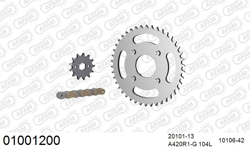 Zestaw napędowy AFAM do HONDA CB 50 J