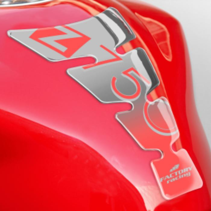 ONEDESIGN Tankpad Spirit shape logo Z750 srebrny/transparentny