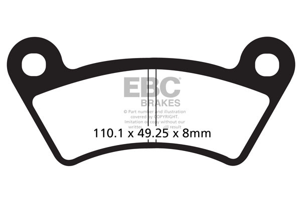 EBC Brakes Klocki hamulcowe EBC FA482R (kpl. na 1 tarcze)