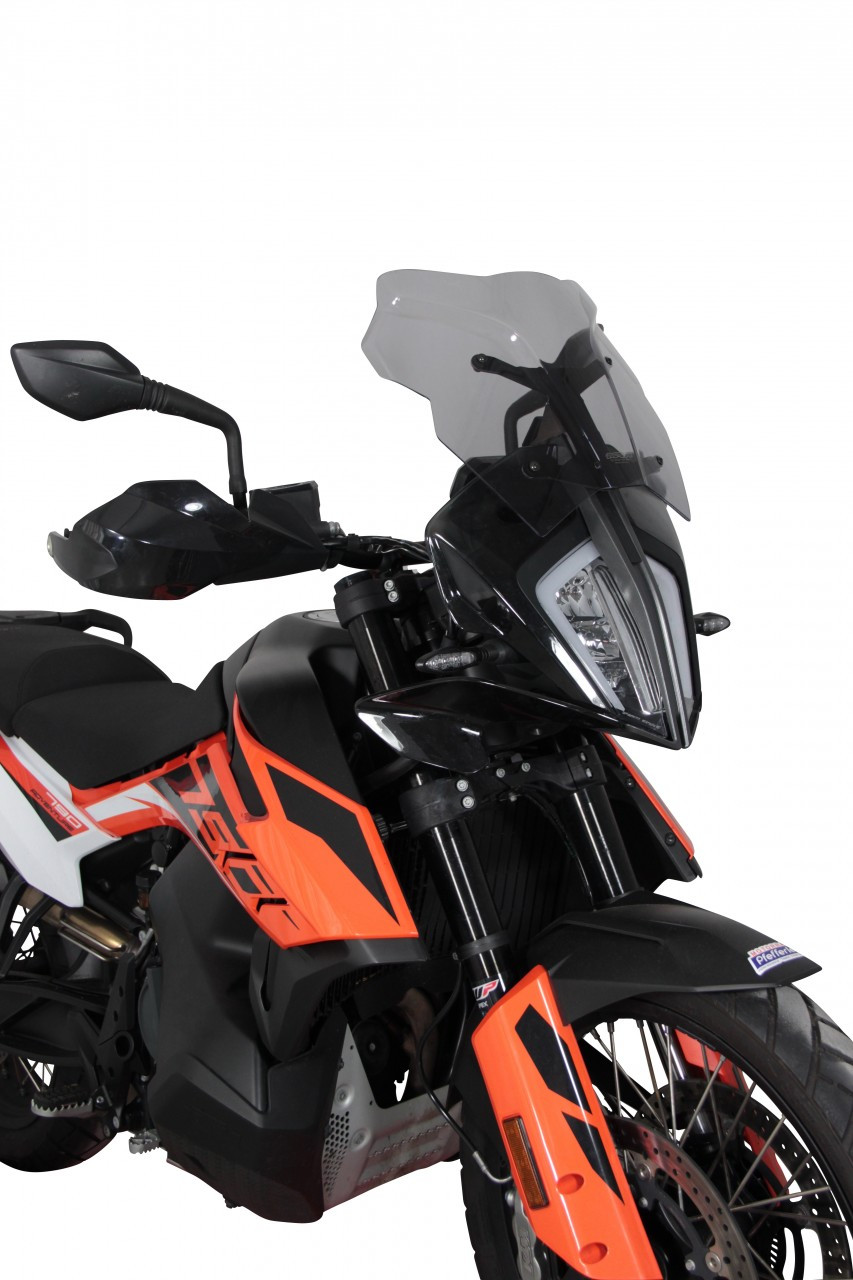 Szyba motocyklowa MRA KTM ADVENTURE 890 R 2018-2022, forma SPN, przyciemniana
