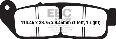 EBC Brakes Klocki hamulcowe EBC FA672V V-PAD (kpl. na 1 tarcze)