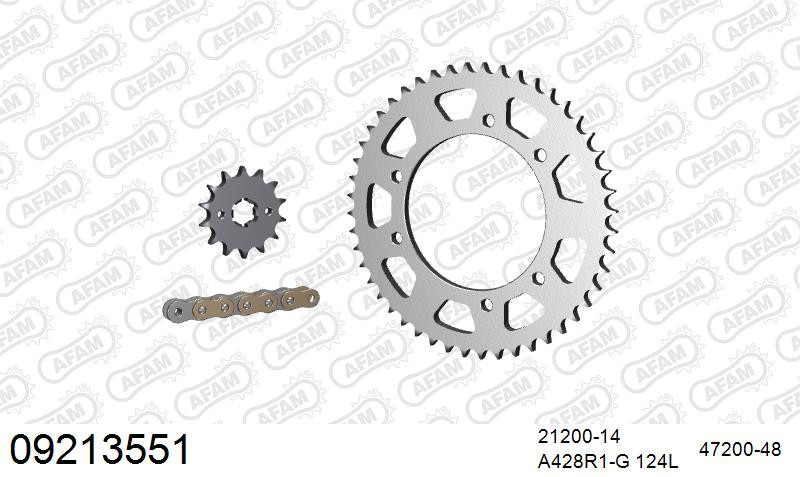 Zestaw napędowy AFAM do PEUGEOT XPS 125 CT