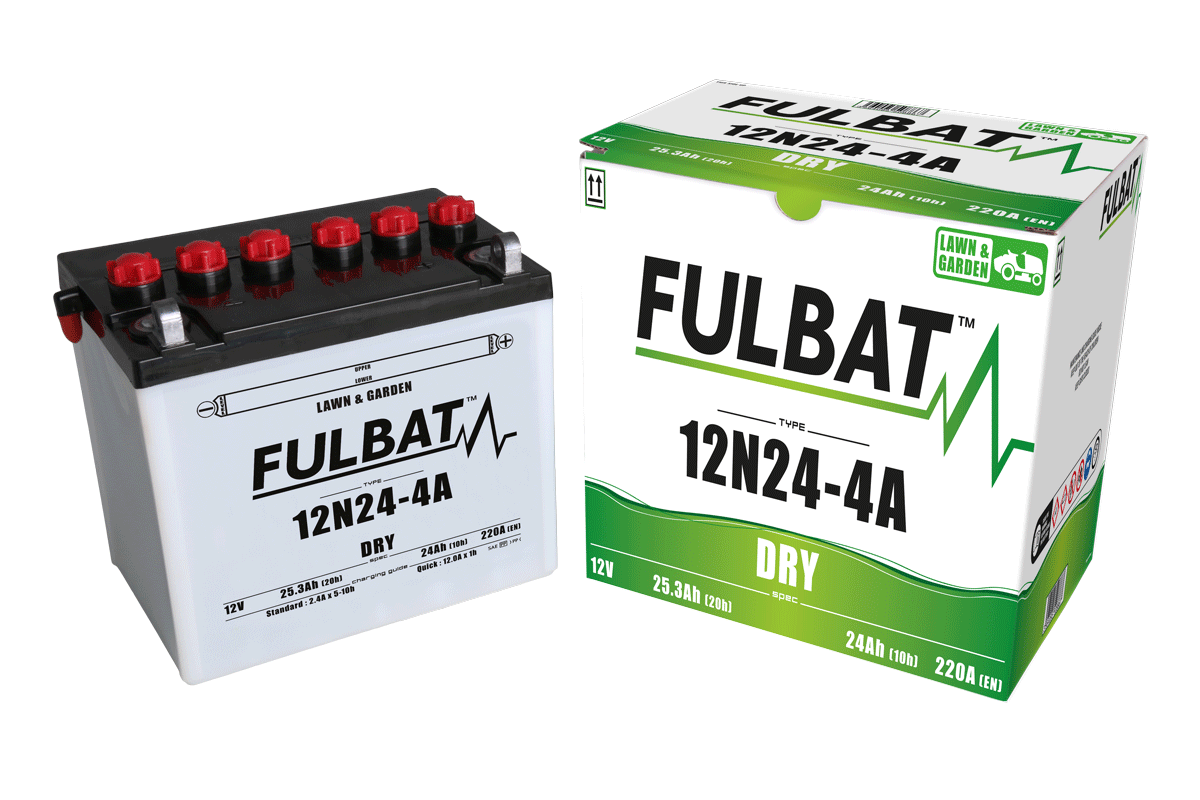 Akumulator FULBAT FUL DRY - 12N24-4A (suchy, obsługowy, kwas w zestawie)