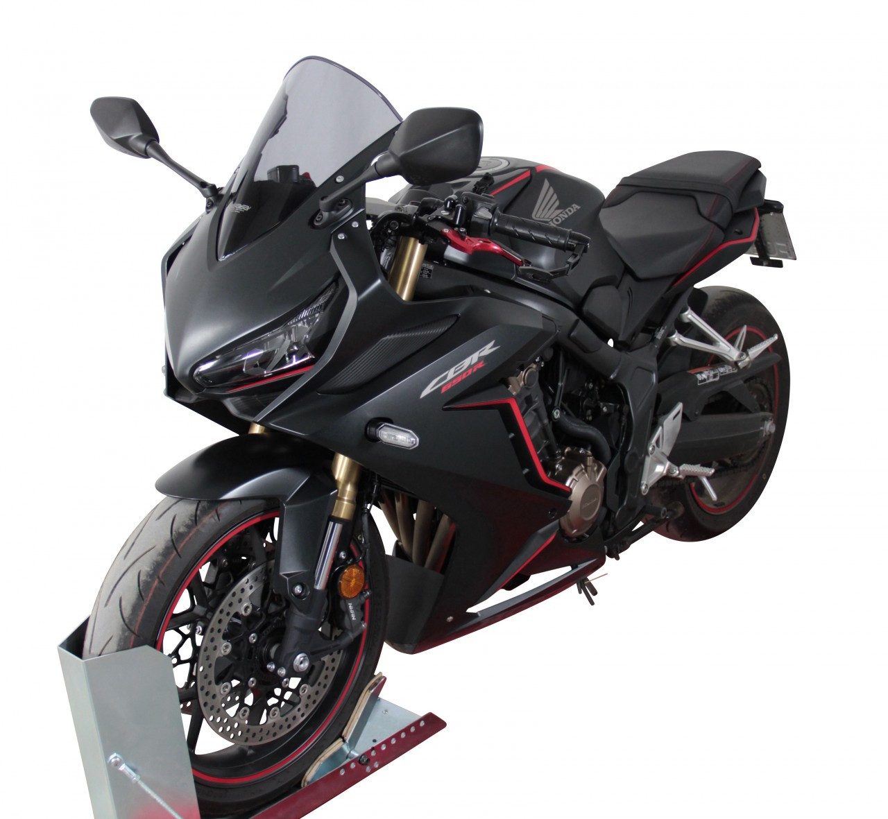 Szyba motocyklowa MRA HONDA CBR 650 R 2019-2023, forma R, przyciemniana