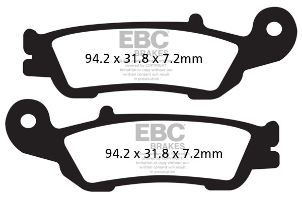 EBC Brakes Klocki hamulcowe EBC FA450R (kpl. na 1 tarcze) (odpowiednik PROX 37.105802)