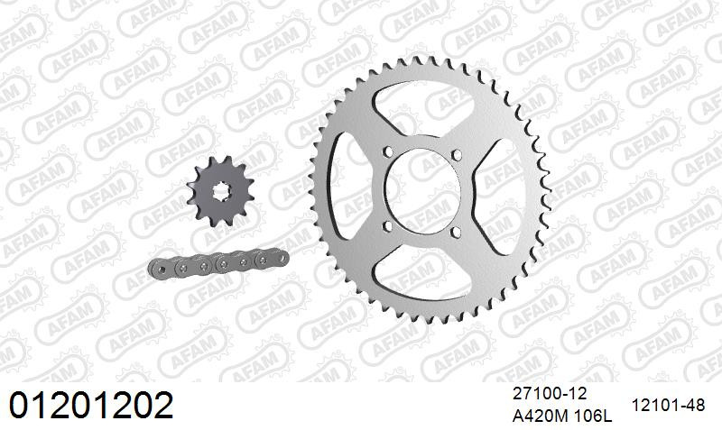 Zestaw napędowy AFAM do YAMAHA RD 50 M