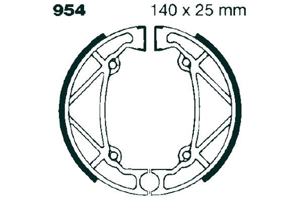 Szczęki hamulcowe EBC 954 (1 kpl.)