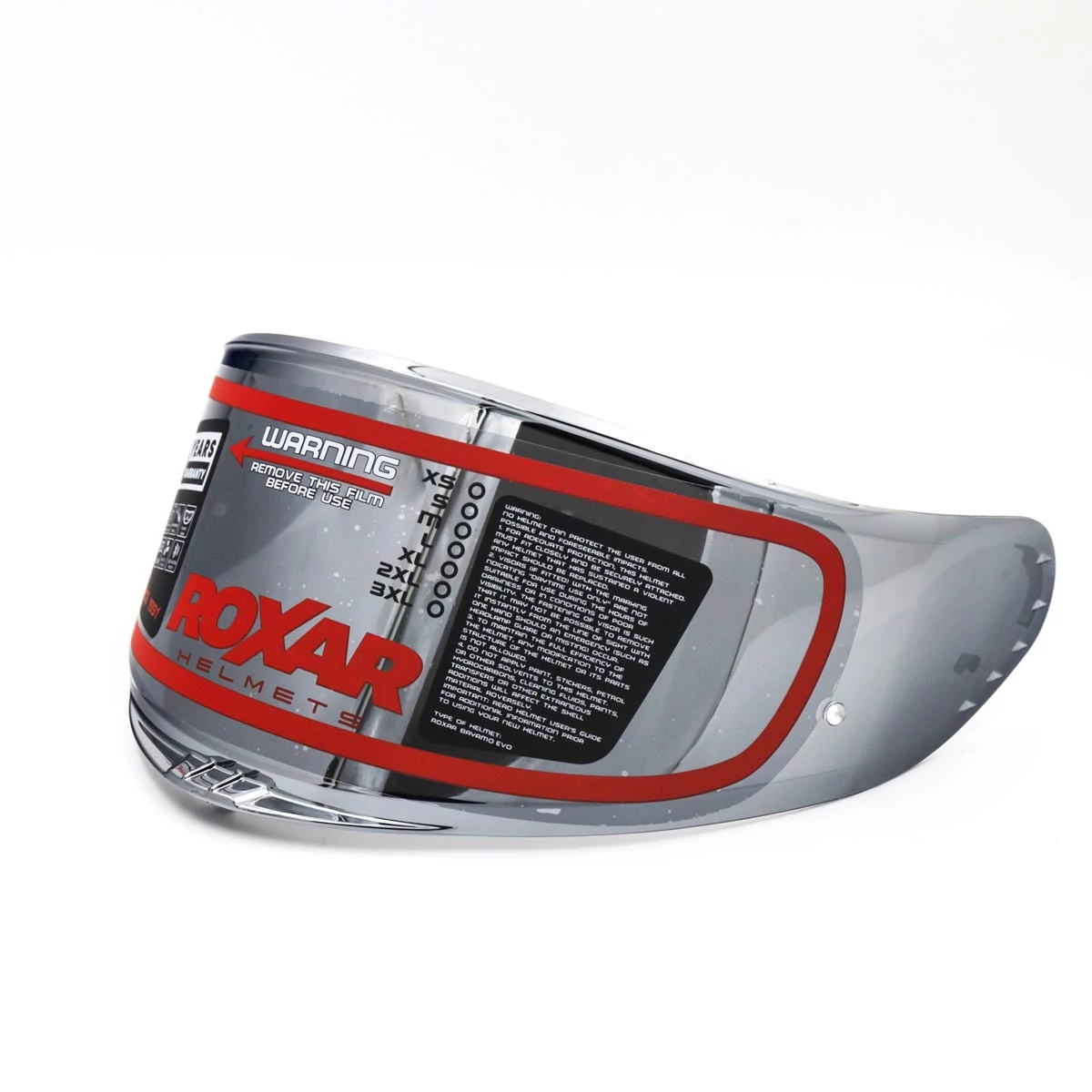 ROXAR HELMETS ROXAR Wizjer Bayamo EVO AS/PR Lustrzany Chrom