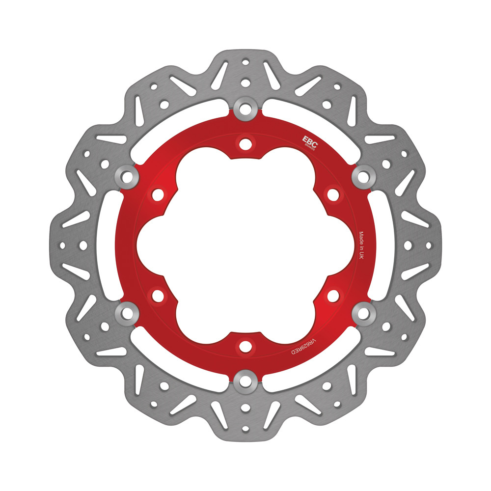 Tarcza hamulcowa motocyklowa EBC VR629RED VEE, czerwona