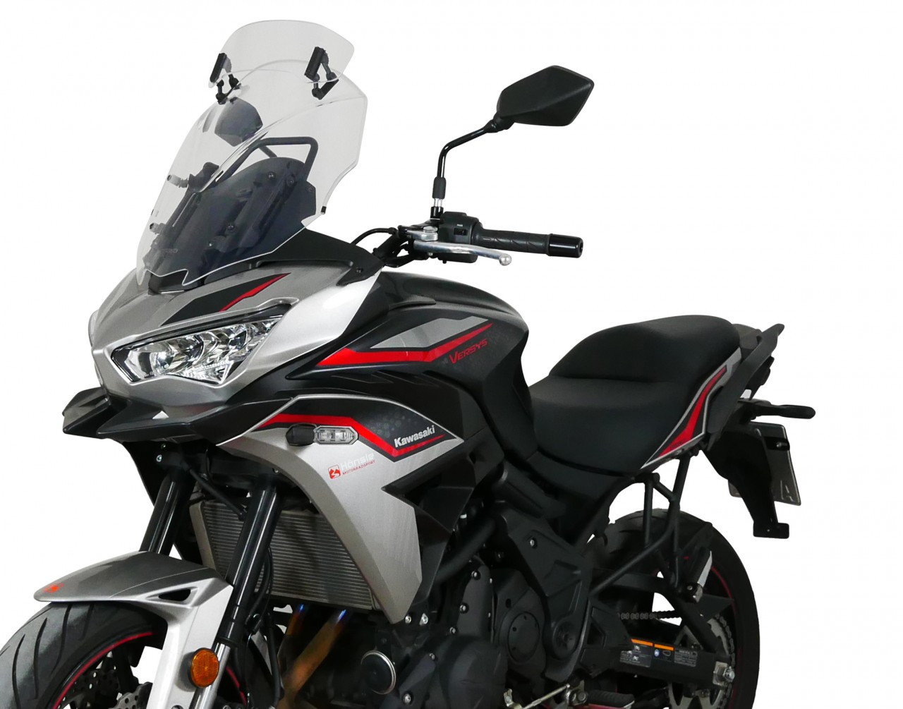 Szyba motocyklowa MRA KAWASAKI VERSYS 650 2022-, forma VTM, bezbarwna