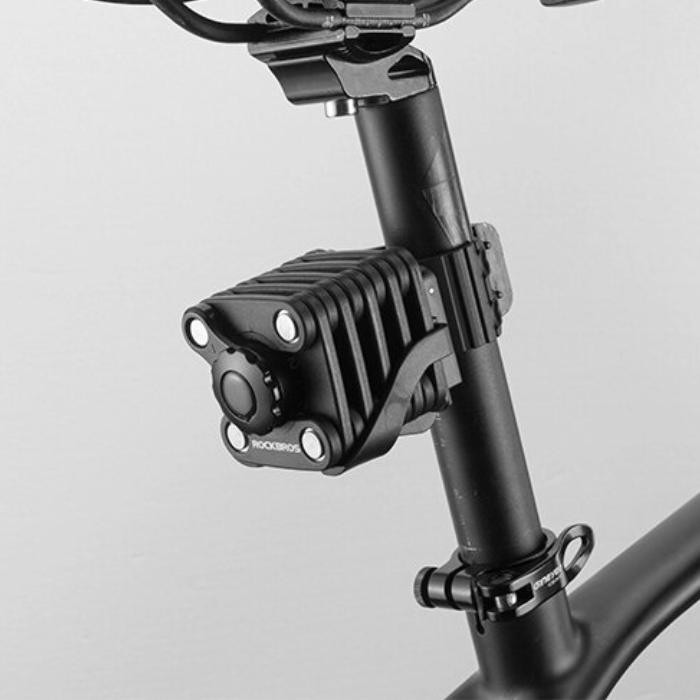 Zabezpieczenie rowerowe składane ROCKBROS (WD795) czarne, hartowana stal