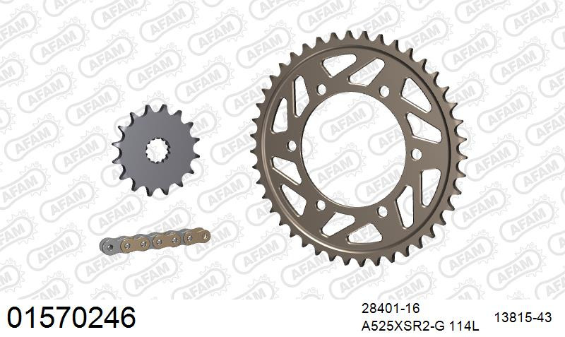 Zestaw napędowy AFAM do SUZUKI GSX-R 600 L1,L2,L3,L4,L5,L6,L7