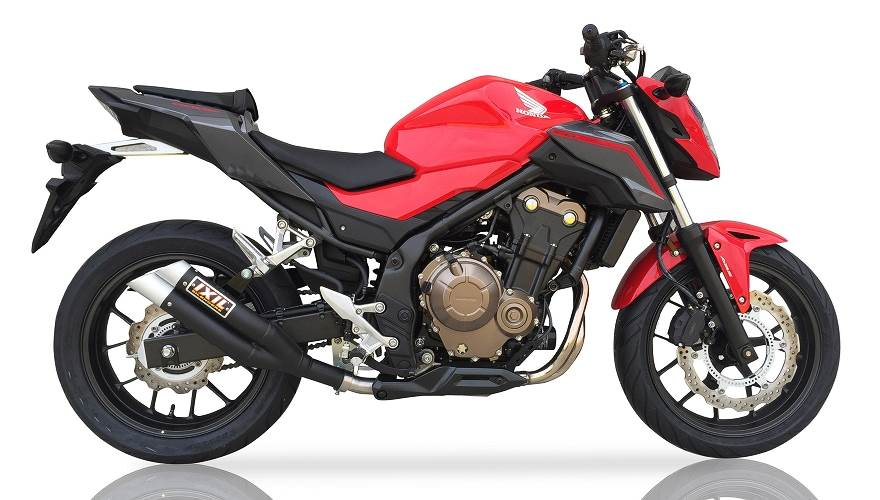 Tłumik IXIL HONDA CB 500 X 17-18 (PC59) typ L3XB (waga: 3000g, długość: 370 mm., materiał: Inox AISI304, kolor: Anodized aluminu
