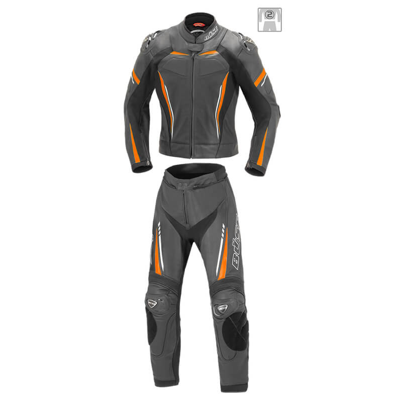 Kombinezon motocyklowy damski BUSE Imola czarno-pomarańczowy 102503