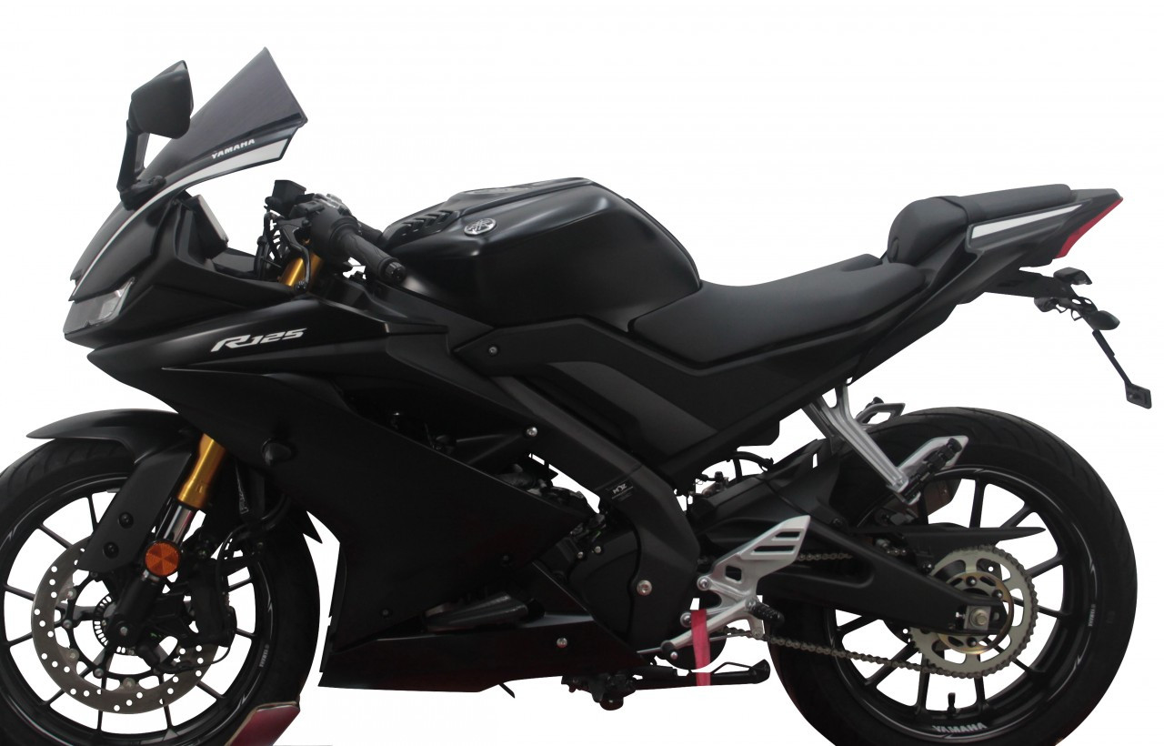 Szyba motocyklowa MRA YAMAHA YZF R125 2019-2022, forma R, przyciemniana