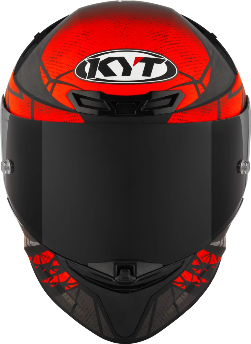 Kask motocyklowy KYT TT-REVO COMBUSTION MATT Czerwony