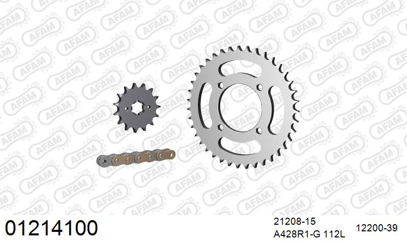 Zestaw napędowy AFAM do YAMAHA T 135 S Crypton X, T 135 SE Crypton X