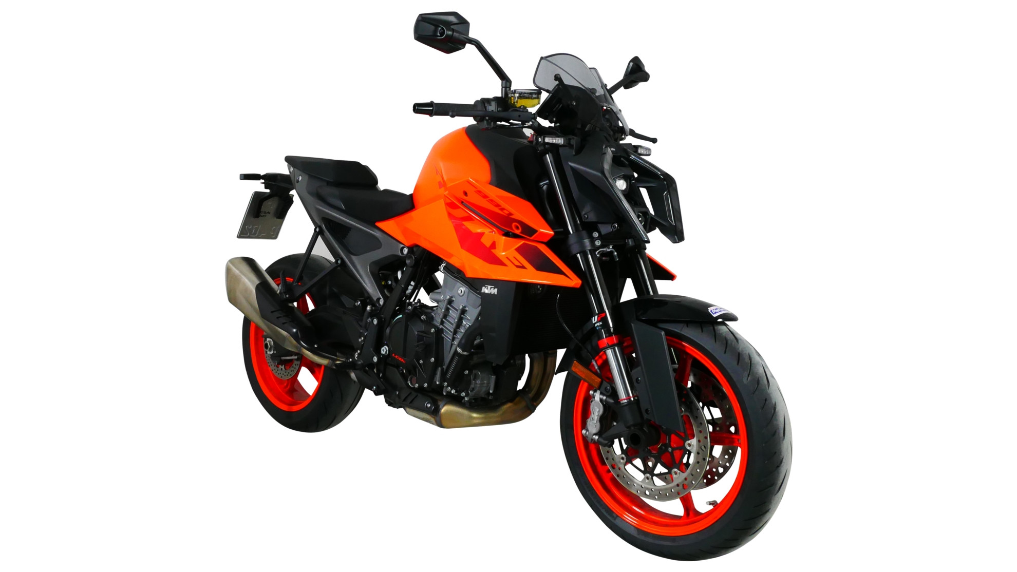 Szyba motocyklowa MRA KTM DUKE 990 2024-, forma NSPM, przyciemniana