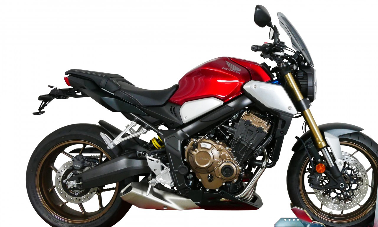 Szyba motocyklowa MRA HONDA CB 650 R 2019-2023, forma NTN, przyciemniana