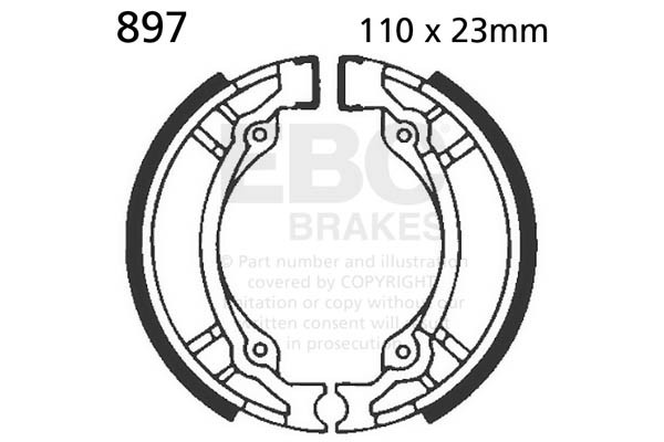 EBC Brakes Szczęki hamulcowe EBC 897 (1 kpl.)
