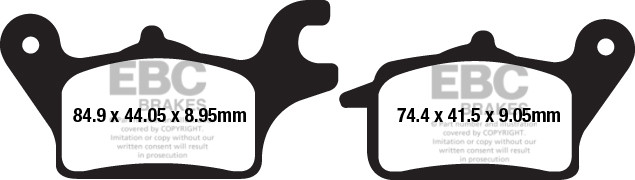 EBC Brakes Klocki hamulcowe EBC SFA655 skuterowe (kpl. na 1 tarcze)