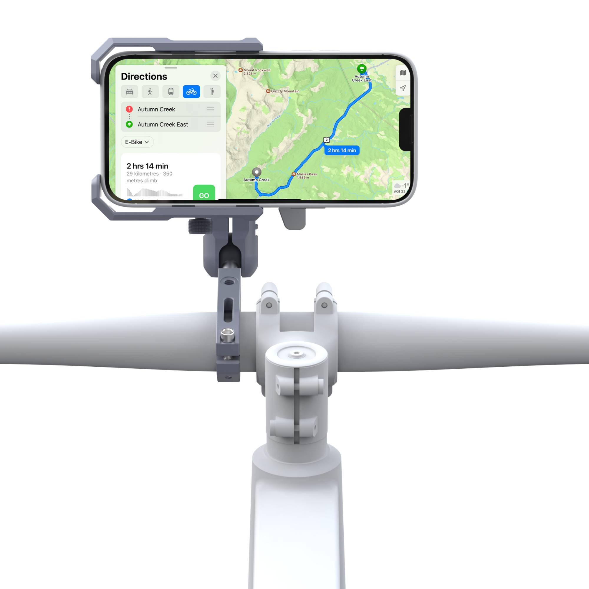 Zestaw wielofunkcyjny - uchwyt na kamerę/telefon/GoPro/licznik/lampkę montowany na kierownicę Outplorer H1000
