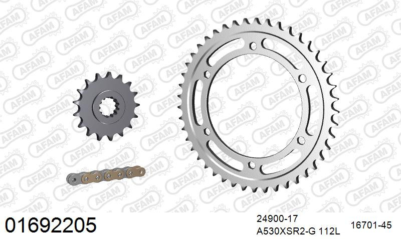 Zestaw napędowy AFAM do KAWASAKI GPZ 1100 E1,E2,E3,E4,E, GPZ 1100 ABS F1,F,F