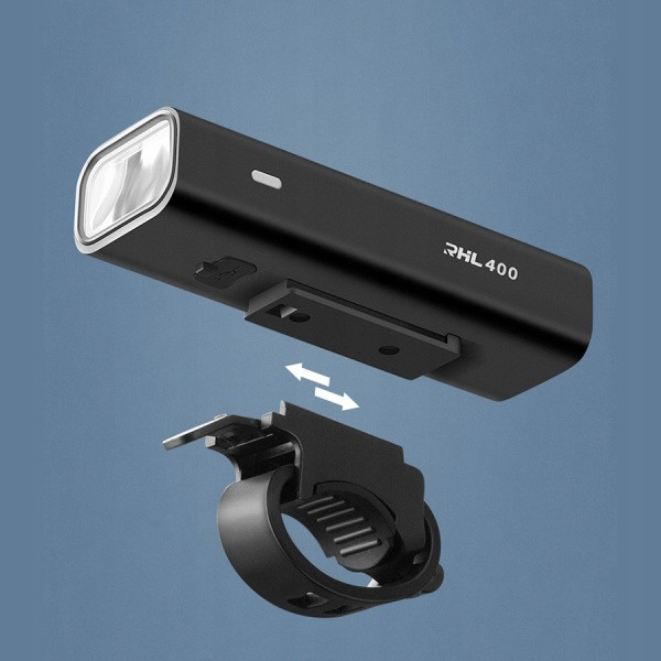 Lampka rowerowa przednia Rockbros RHL400 LED USB 400LM IPX6
