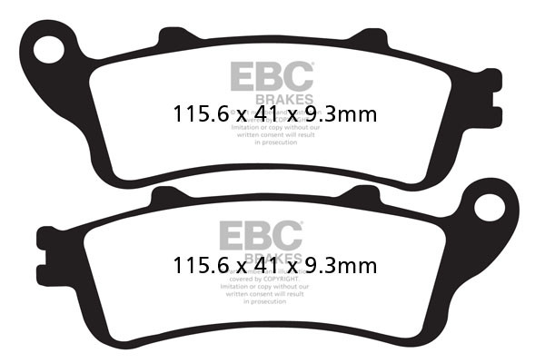 EBC Brakes Klocki hamulcowe EBC SFAC281 skuterowe karbonowe (kpl. na 1 tarcze)