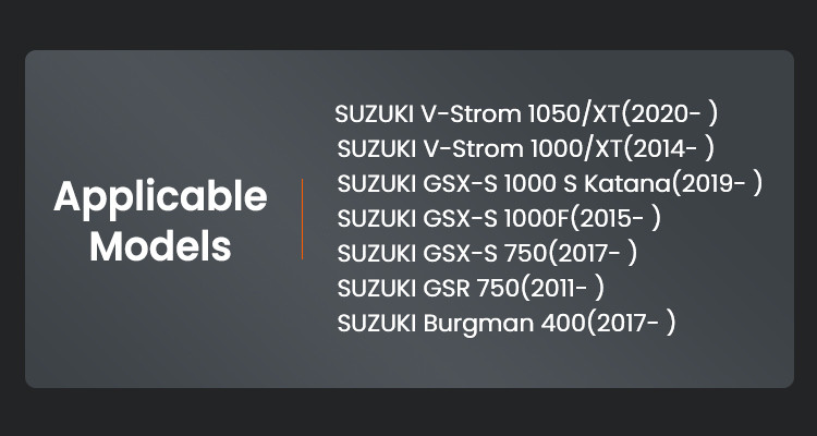 LOBOO Nakładka na stopkę boczną, aluminiowa do SUZUKI V-Strom 1050/XT, V-Strom 1000/XT, GSX-S 1000F, GSX-S 750, GSR 750