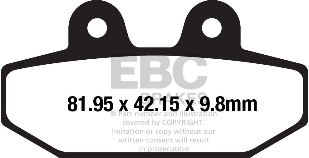 Klocki hamulcowe EBC EPFA710HH Extreme Pro (kpl. na 1 tarcze)