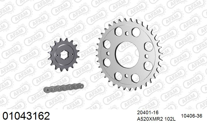 Zestaw napędowy AFAM do HONDA CM 400 T B,C,D