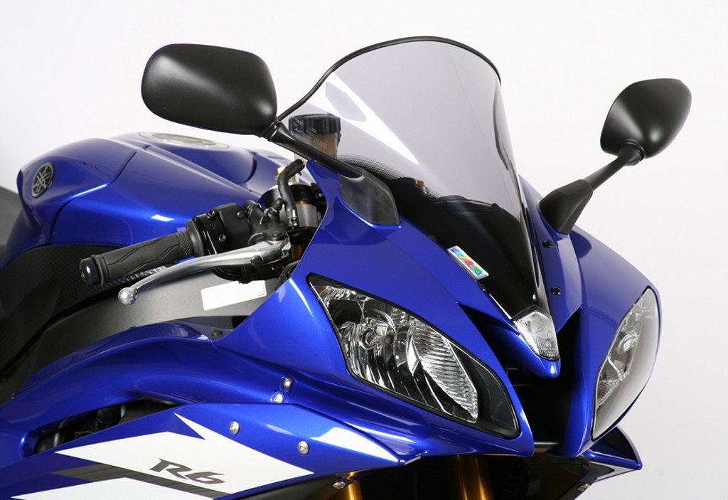 Szyba motocyklowa MRA YAMAHA YZF R 6 RJ11 2006-2007, forma R, czarna
