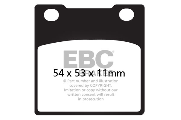 Klocki hamulcowe EBC FA045V V-PAD (kpl. na 1 tarcze)