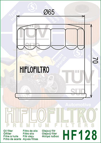 FILTR OLEJU HIFLO HF128 KAWASAKI 300/620