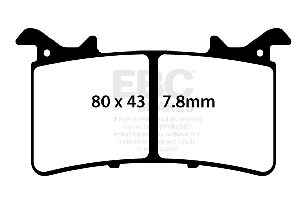 EBC Brakes Klocki hamulcowe EBC FA757HH wzmacniane (kpl. na 1 tarcze)