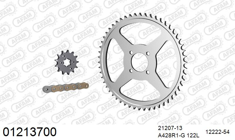 Zestaw napędowy AFAM do YAMAHA TT-R 125 LW M,N